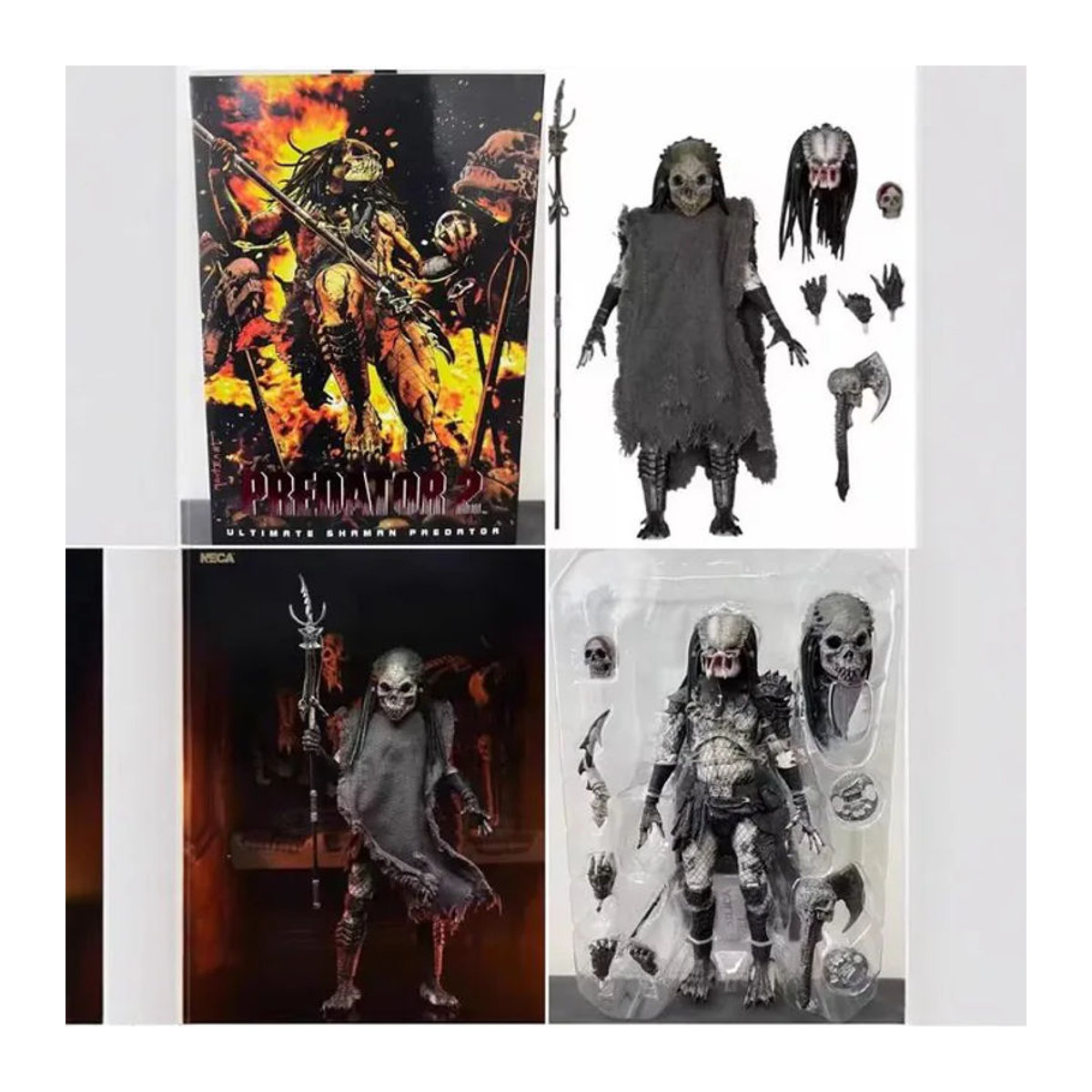 Neca Iron Blood Warrior 2 Saman Full Iron Blood P2 Ultimate Edition Figur in Schwarz, Höhe: 17,78 cm - Bild 1