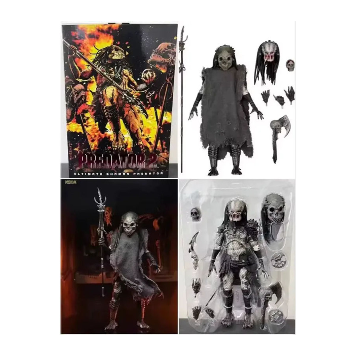 Neca Iron Blood Warrior 2 Saman Full Iron Blood P2 Ultimate Edition Figur in Schwarz, Höhe: 17,78 cm - Bild 6