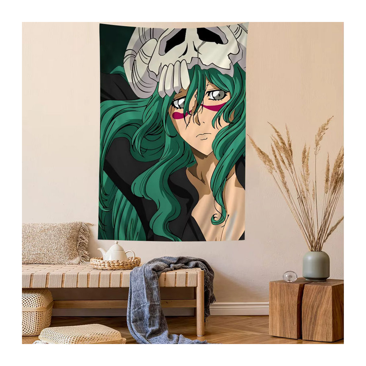 Nelliel Tarot Wandteppich im Bohemian Stil, mehrfarbig, Textil, B/H: 70 x 50 cm - Bild 5