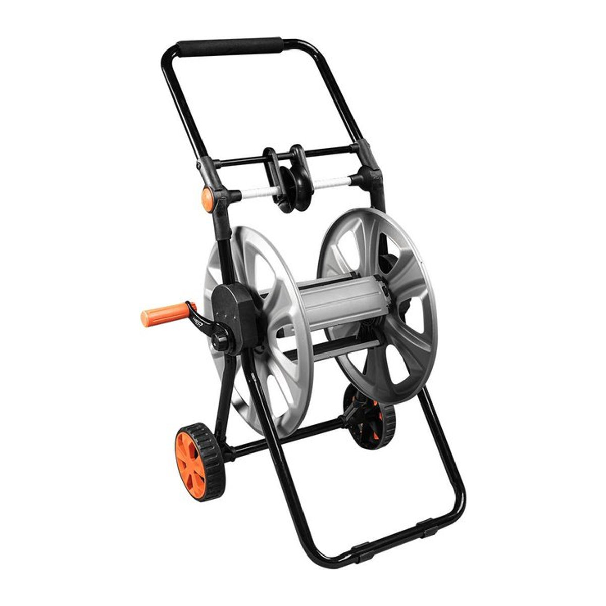 NEO Gartenschlauchwagen aus Stahl für bis zu 60 m Schlauch mit 1/2 Zoll Durchmesser und Schlauchführung - Bild 1