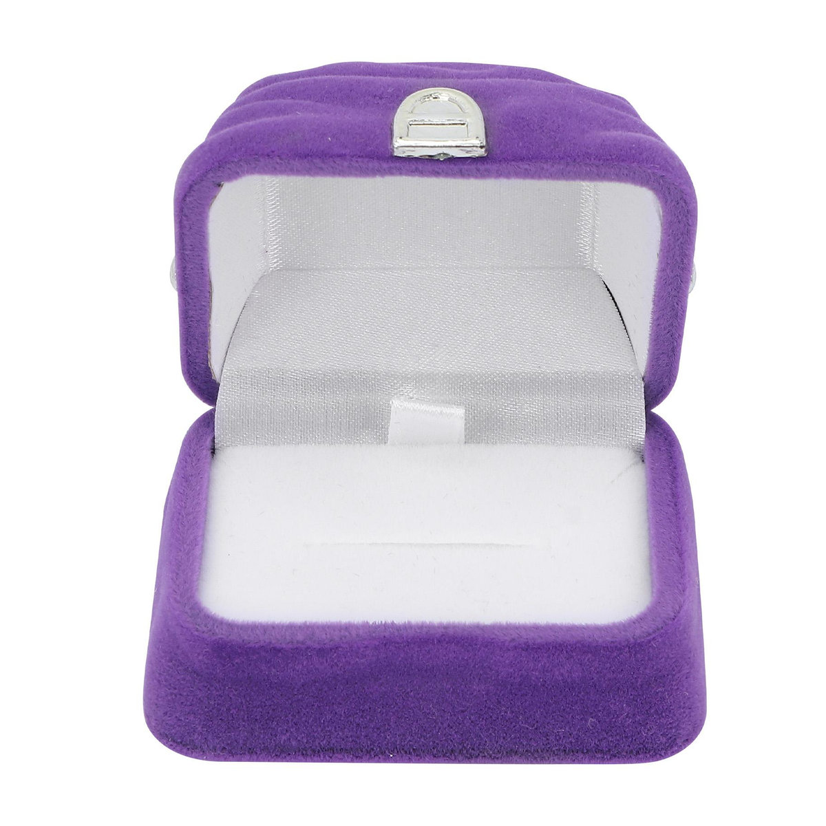Neoglint Retro Ringbox aus Samt in Lila und Rosa - Bild 1