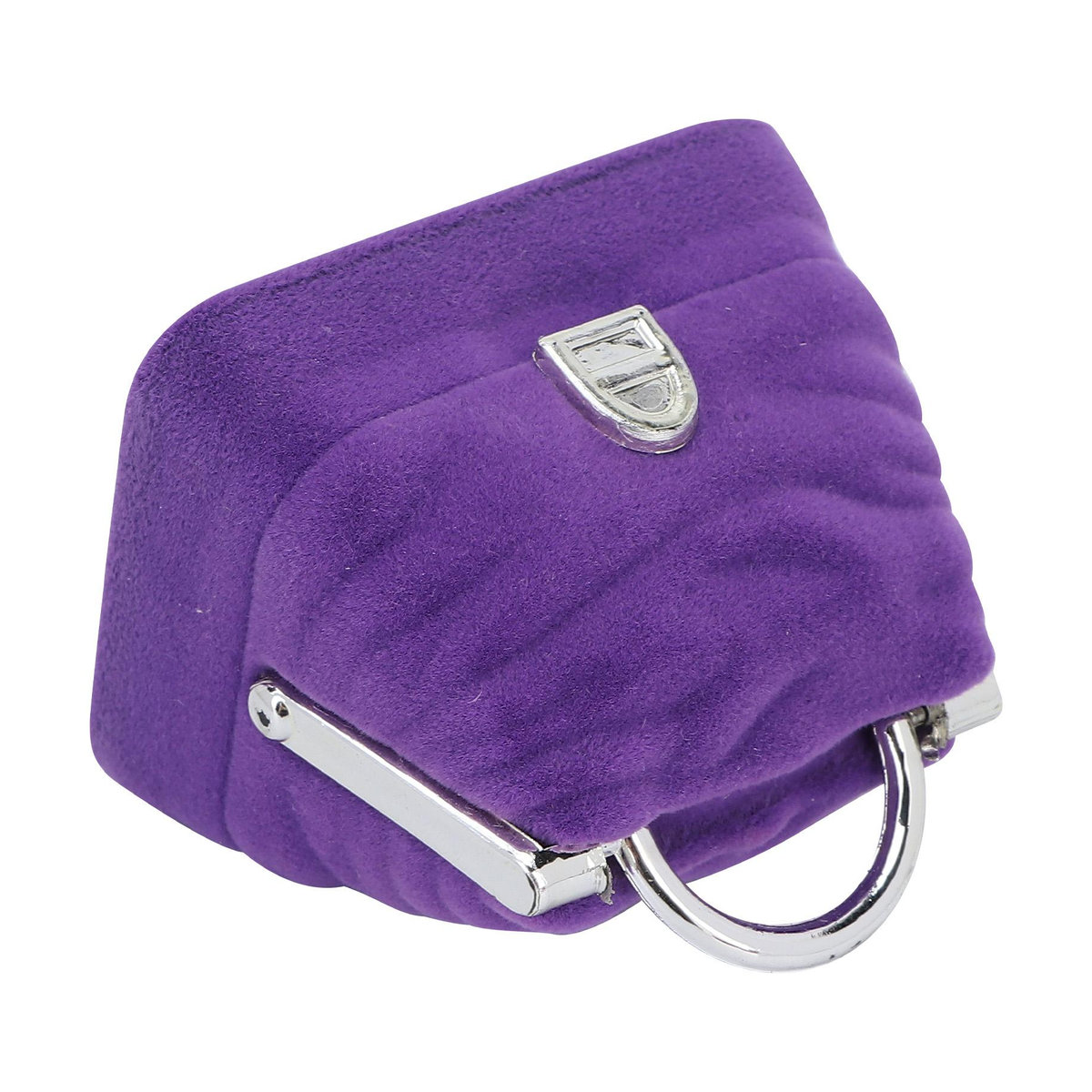 Neoglint Retro Ringbox aus Samt in Lila und Rosa - Bild 2