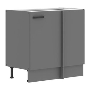 NESSA Eckunterschrank Anthrazit mit Drehtüren für deine moderne Küchenzeile Breite: 105 cm