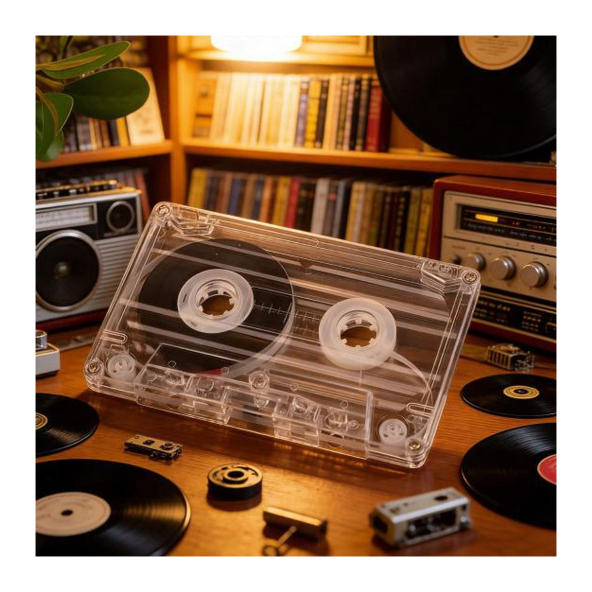 Neworld Life Audiokassette Transparent mit 90 Minuten Aufnahmezeit für Musik und Sprachaufzeichnungen - Bild 4