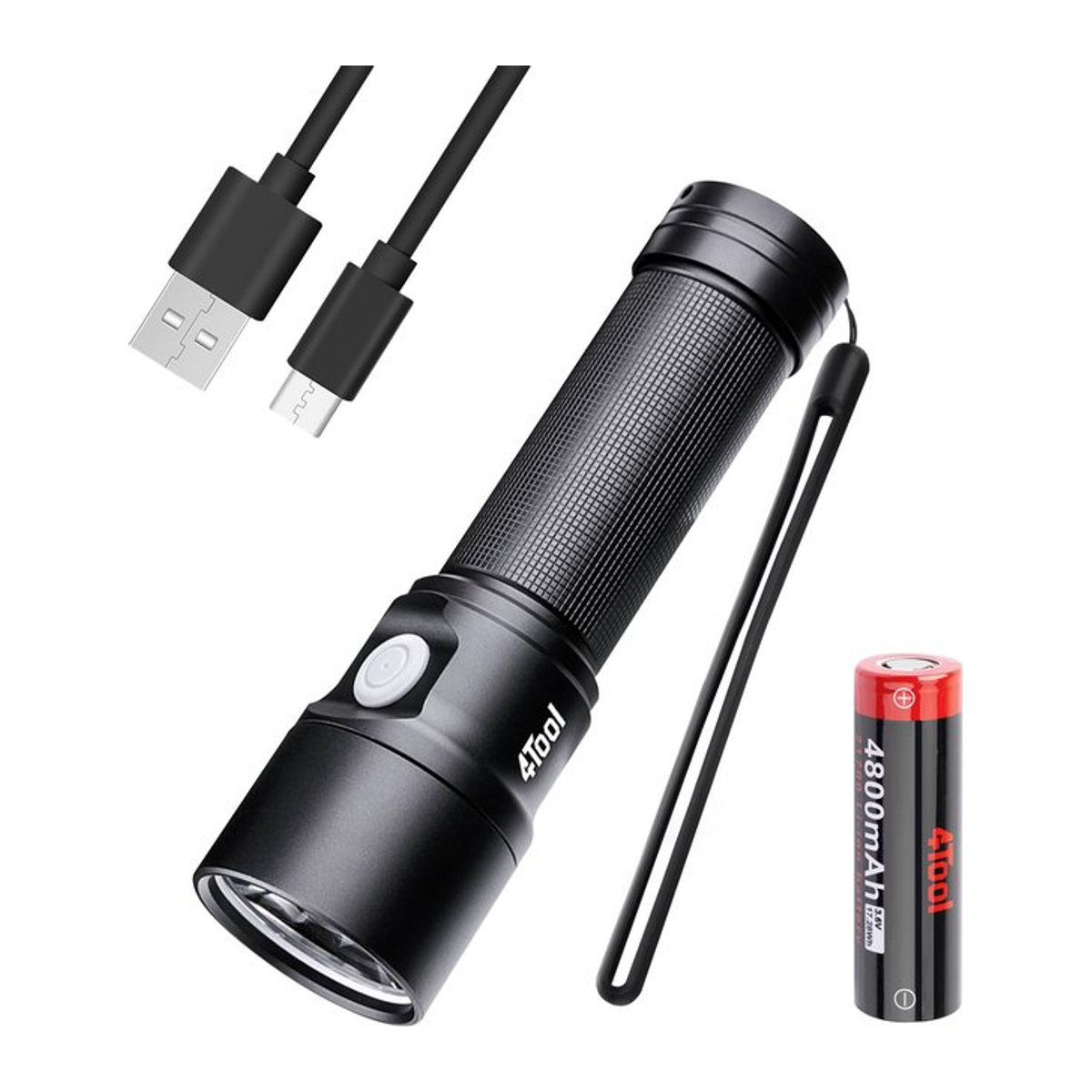 NEXTORCH ED20 LED Taschenlampe mit 2200 Lumen und 4 Modi, IPX7 wasserdicht, kompakt für Notfälle und Wandern - Bild 1