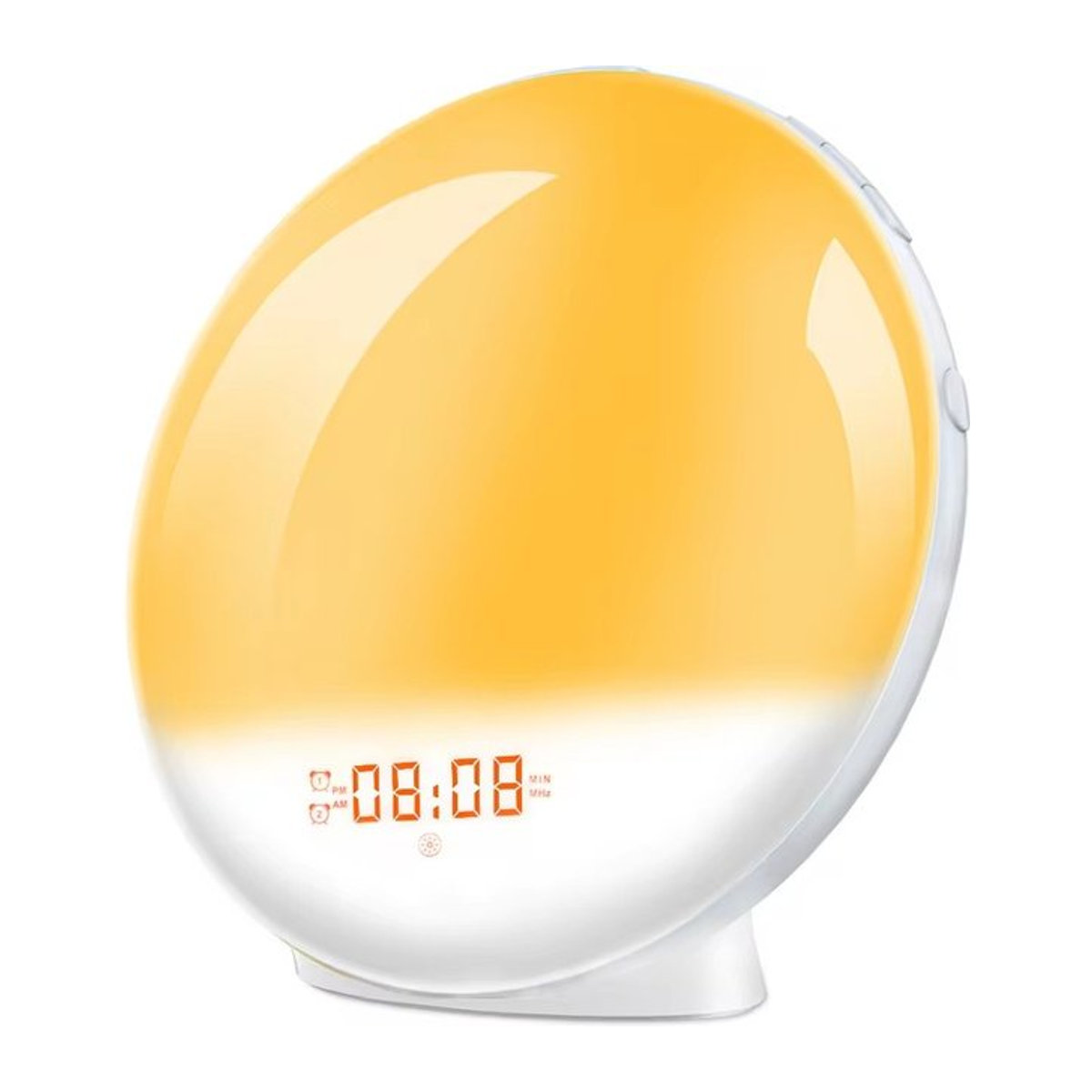 Niditon Sonnenaufgang Wecker Wake Up Light mit FM Radio und Nachtlicht, Digitaluhr in Weiß - Bild 1
