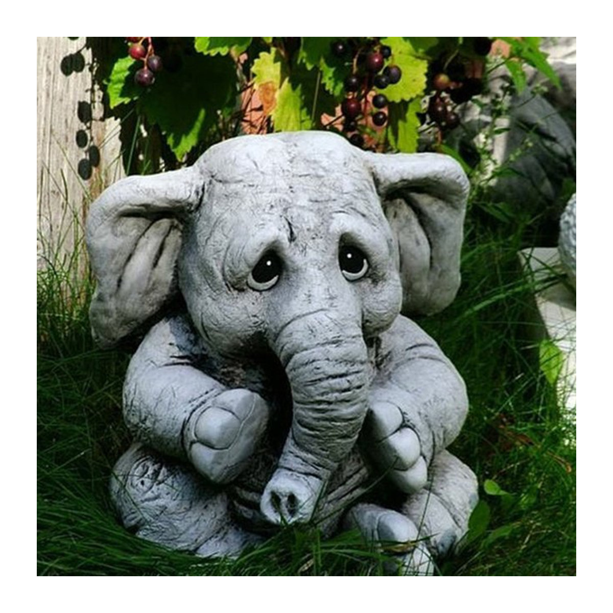 Niedliche Garten-Elefant-Statuen als kreative Tierfiguren für deine Outdoor-Dekoration - Bild 1