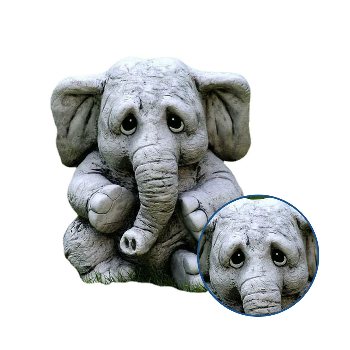 Niedliche Garten-Elefant-Statuen als kreative Tierfiguren für deine Outdoor-Dekoration - Bild 2