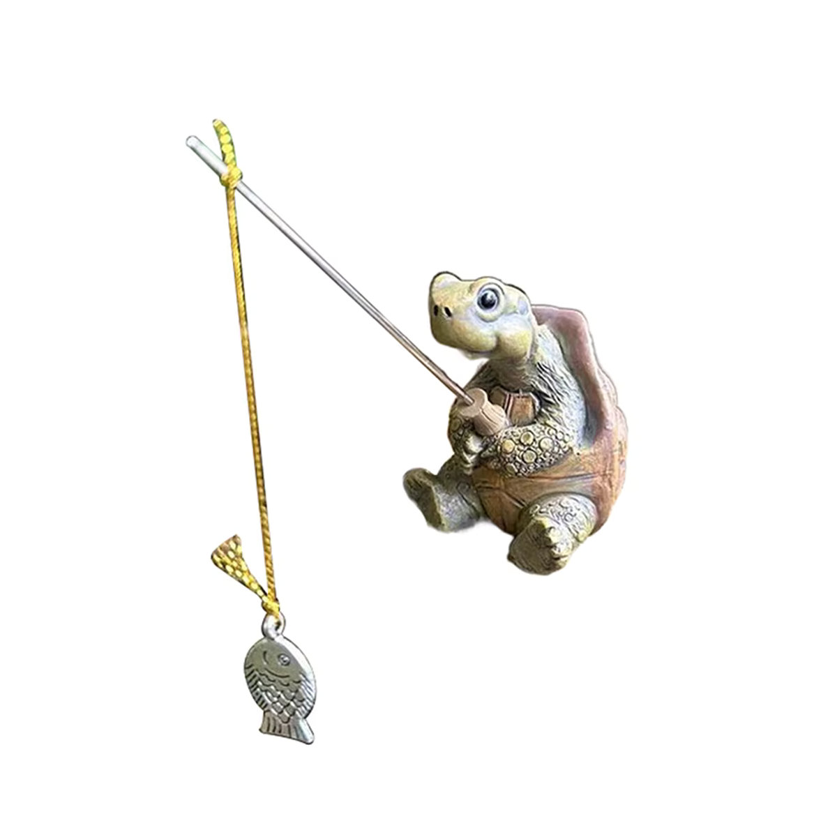 Niedliche Schildkröten-Statue aus Harz als dekorative Tier-Skulptur für dein Garten- und Hausornament - Bild 3