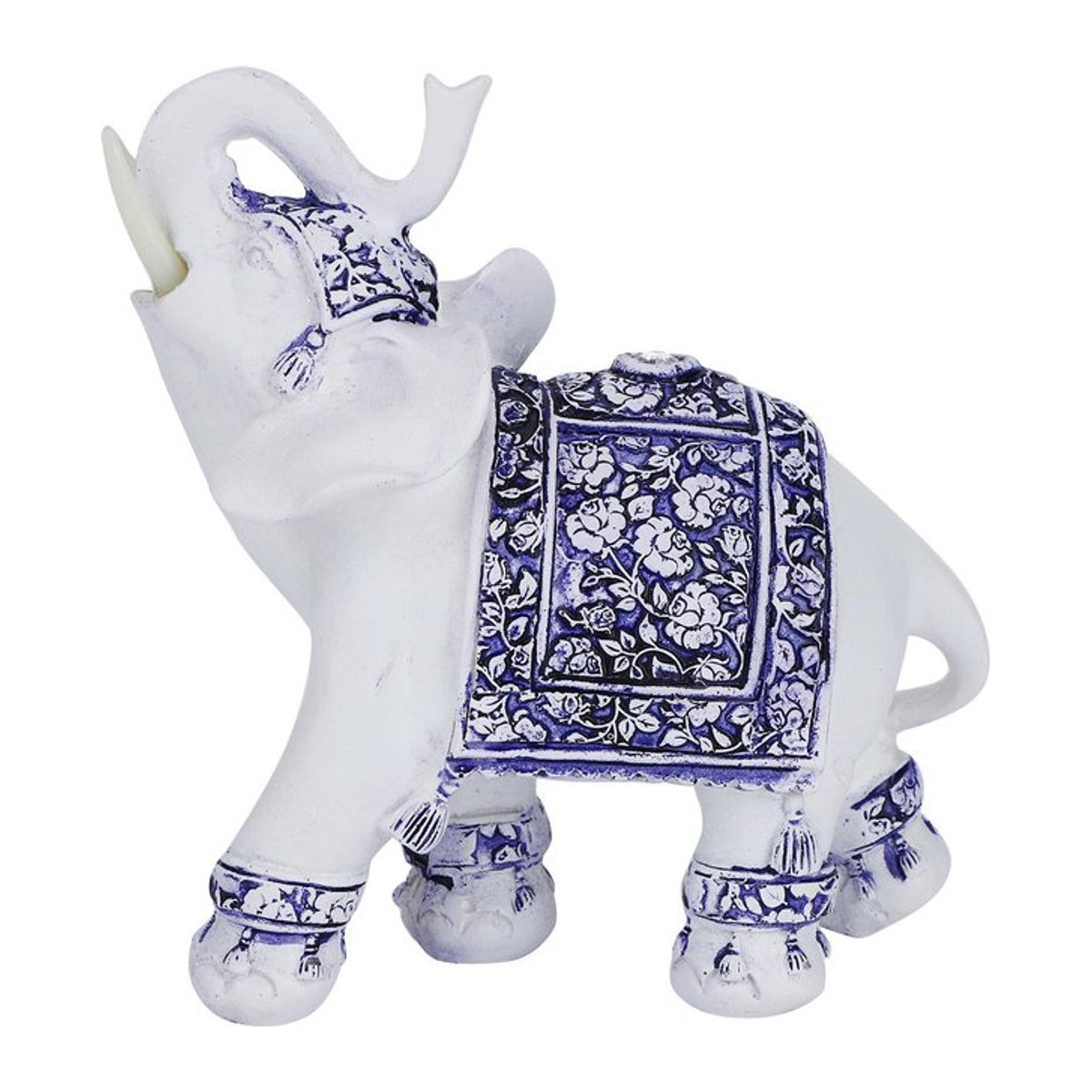 Niedliche Tierfigur aus Harz in Blau und Weiß als dekoratives Ornament von mfySpace - Bild 1