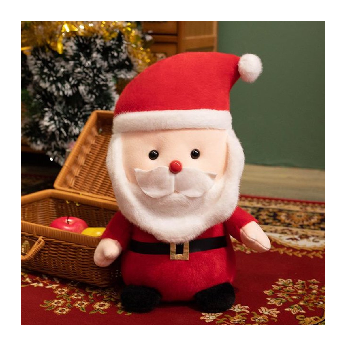 Niedliches Weihnachts-Plüschtier als Weihnachtsmann, Schneemann oder Rentier für Kinder, Höhe: 25 cm - Bild 1