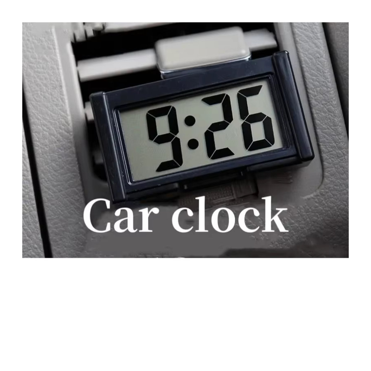 NieNie AG10 Digitale Mini-Tischuhr mit Datumsanzeige, Batteriebetrieben, LCD-Uhr für Reise und Heimdekoration, Schwarz oder Rot - Bild 3