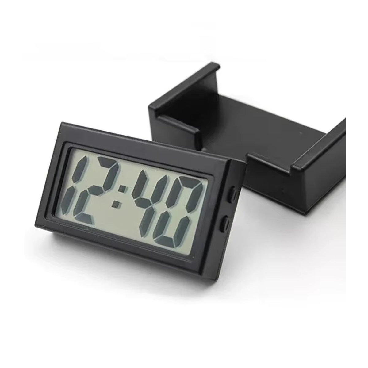 NieNie AG10 Digitale Mini-Tischuhr mit Datumsanzeige, Batteriebetrieben, LCD-Uhr für Reise und Heimdekoration, Schwarz oder Rot - Bild 6