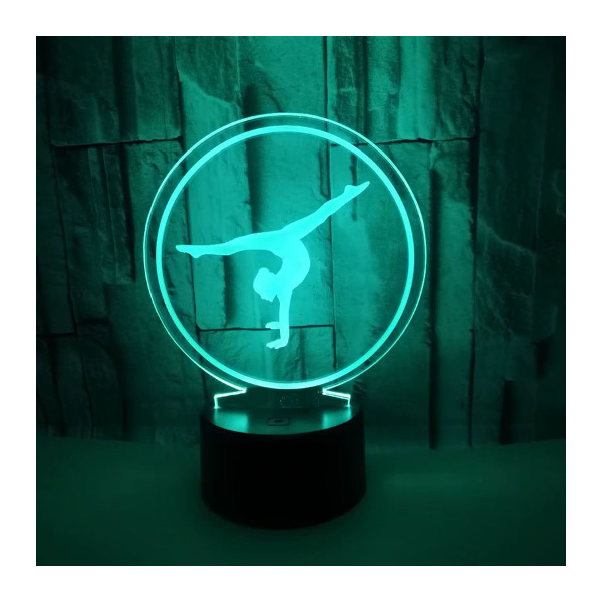 Nighdn 3D LED Nachttischlampe aus Acryl mit optischer Täuschung in Bunt und modernem Design mit USB-Fernbedienung - Bild 2