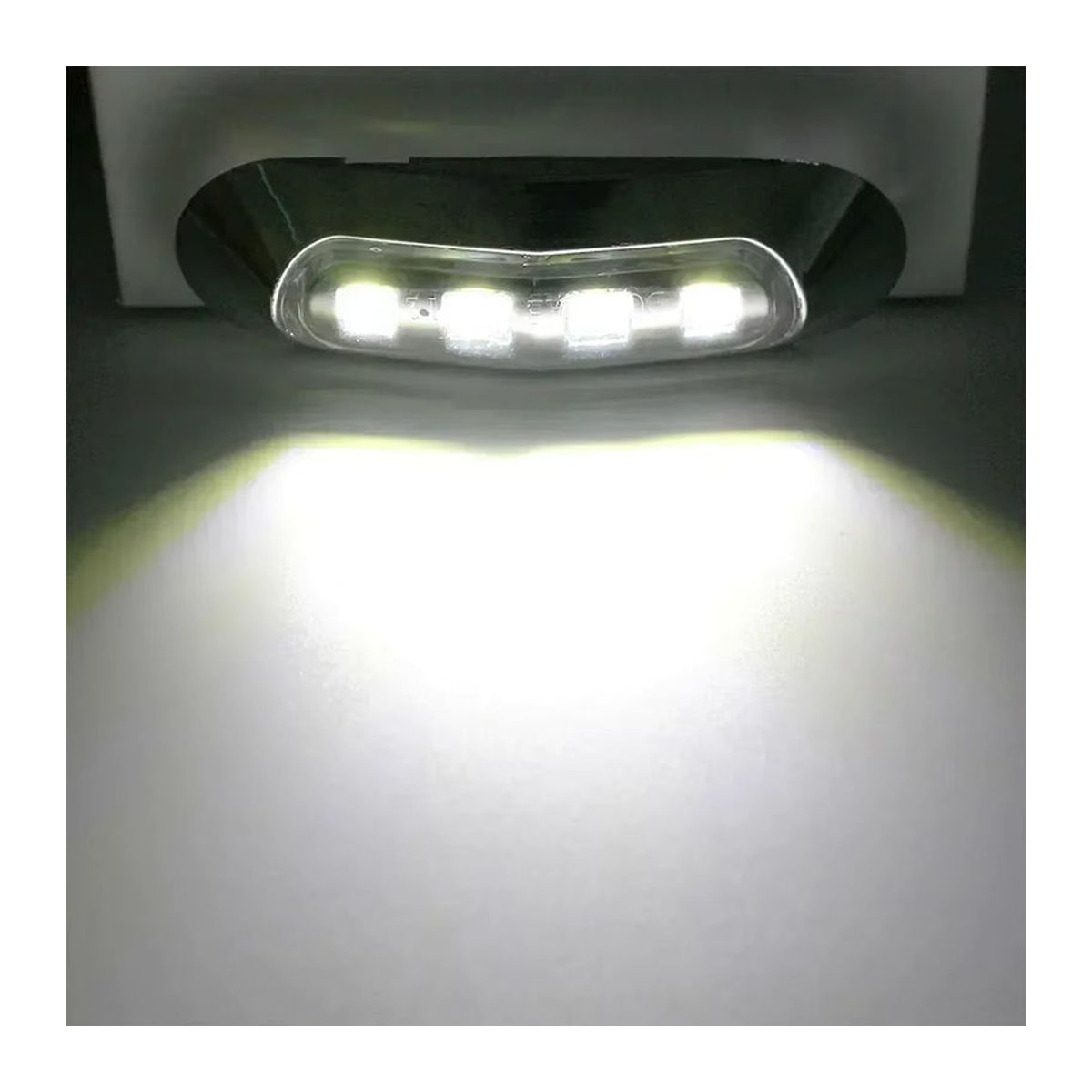 NIGHTKIST 2 Paar LED-Innenbeleuchtung für Boote in Weiß, wasserdicht und versiegelt, 3,7 Zoll, 12–24 V - Bild 2