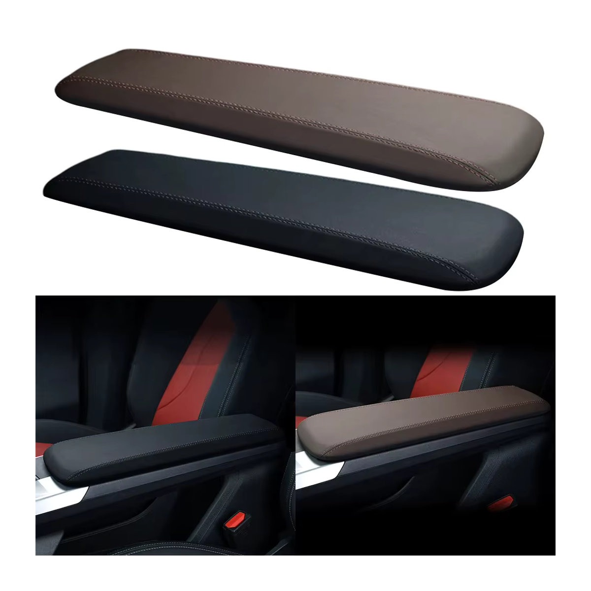 NIGHTKIST Armlehnen-Abdeckung aus Leder für BMW X1 und iX1 (2022-2024), Schwarz - Bild 6