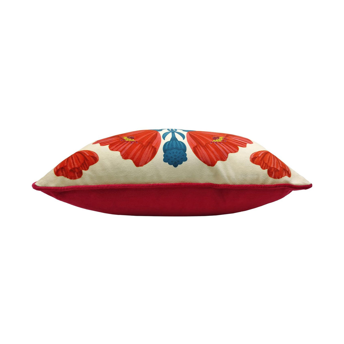 Nina Pace Elle Granatapfel Floral gefülltes Kissen mit Paspelrand B/T/H: 40 x 40 x 40 cm - Bild 2