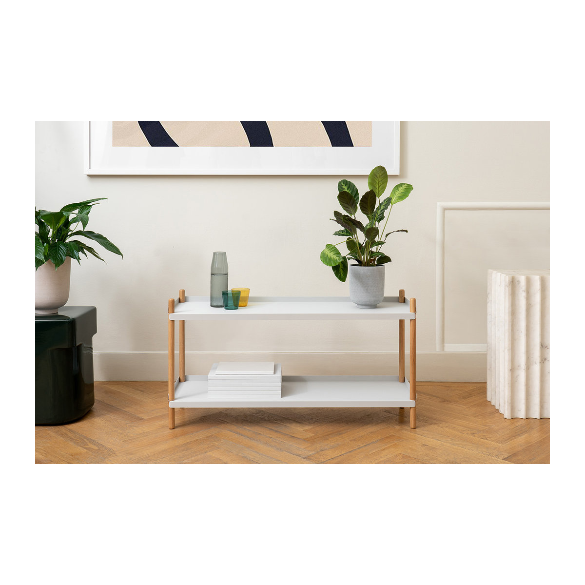 NINE Bolt Regal aus Holz in Eiche, modern und minimalistisch, B/T/H: 100 x 53 x 15 cm - Bild 2