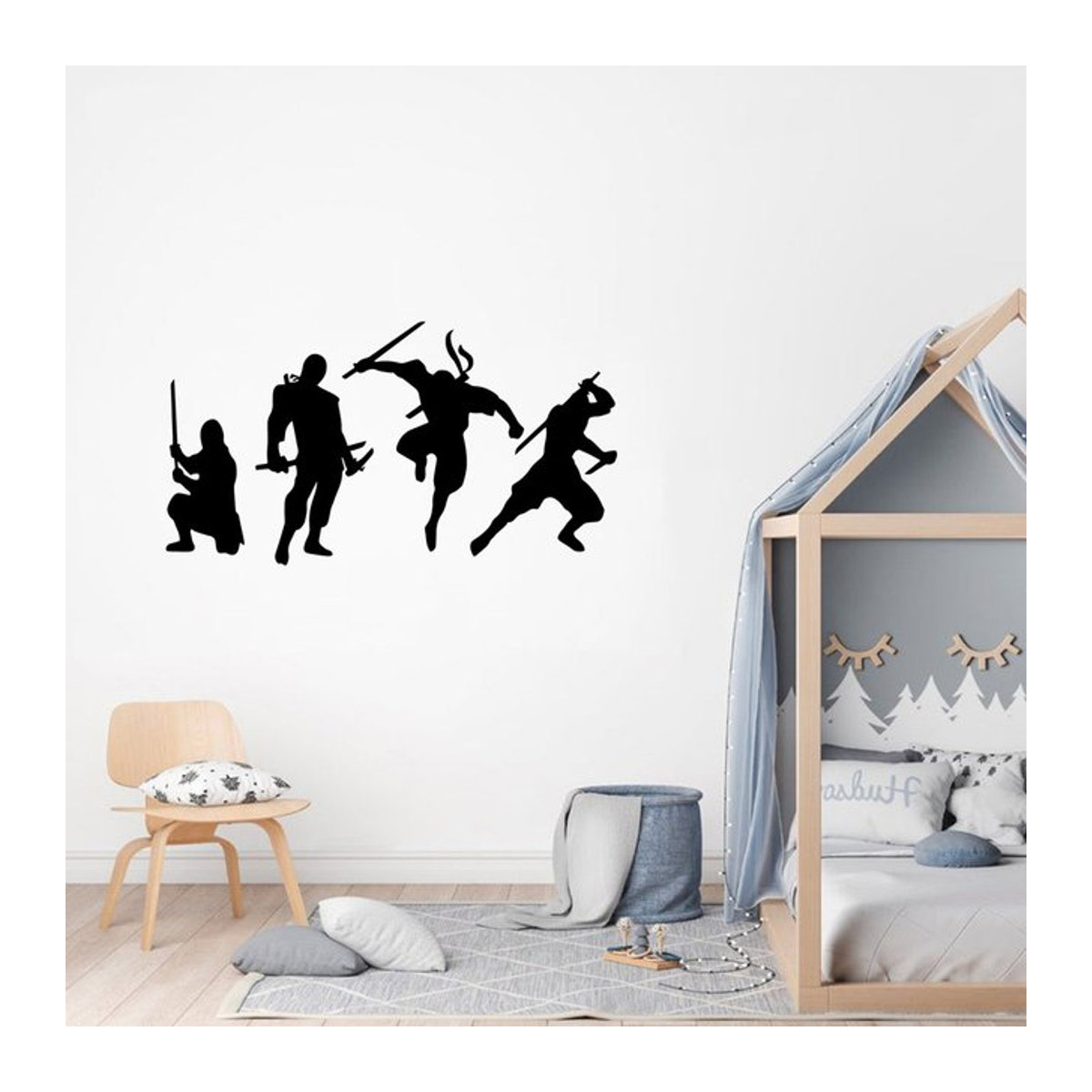 Ninja Wanda Lustiger Wandaufkleber für Wohnzimmer und Schlafzimmer als Party Dekoration - Bild 1