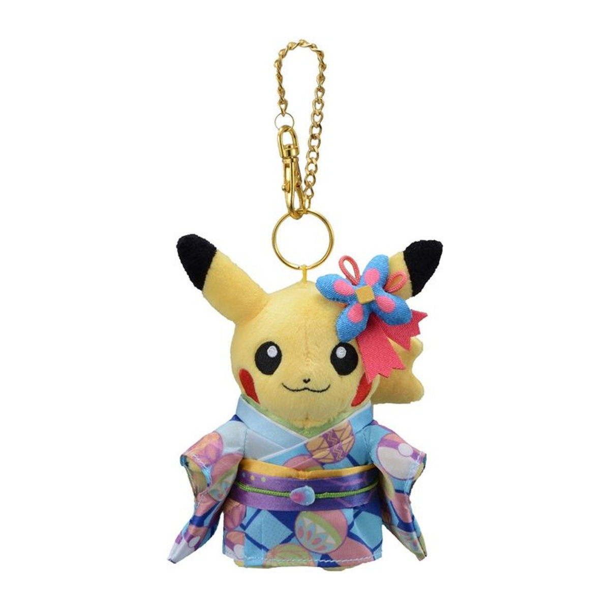 Nintendo Pokémon Maskottchen Pikachu im Kimono aus dem Kaga Center Kanazawa, Multicolor, B x H x T: 14 x 9,5 x 6,5 cm - Bild 1