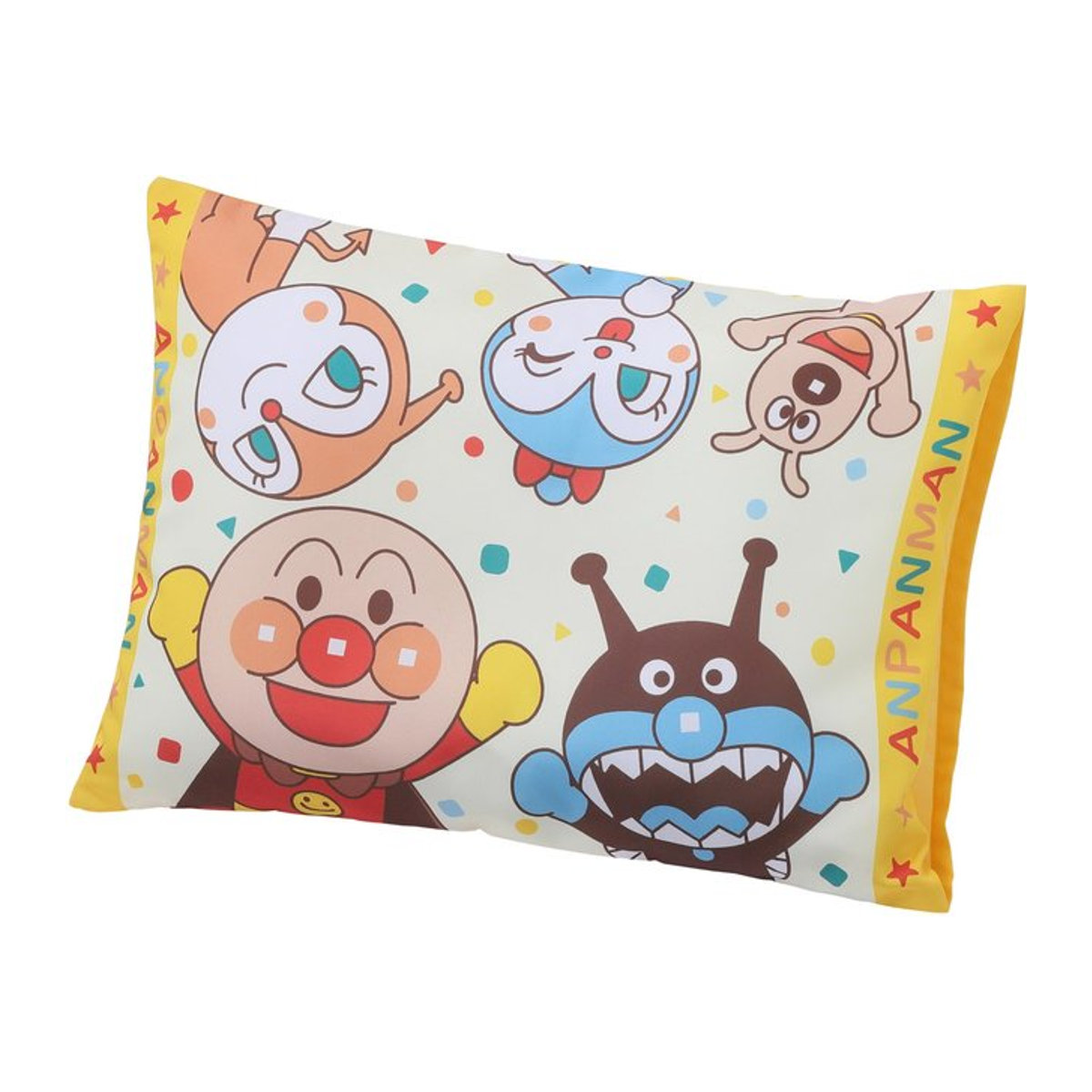 Nishikawa Anpanman Kinderkissen mit abnehmbarem Bezug in Creme, B/H: 37 x 27 cm, waschbar - Bild 1