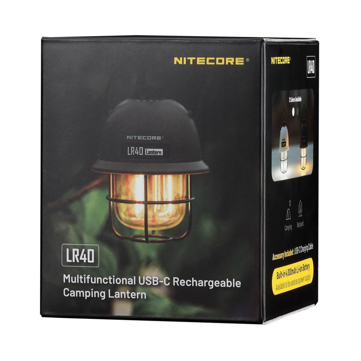 Nitecore LR40 LED Camping-Laterne Weiß mit 100 lm und Powerbank-Funktion im Retro-Design - Bild 4