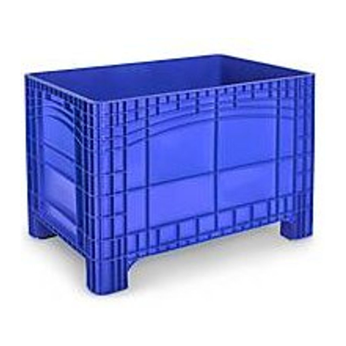 Noah Boxes Transport- und Stapelbehälter aus lebensmittelechtem Polyethylen, ohne Deckel, blau, Volumen 535 l, Traglast bis 300 kg, B/T/H: 120 x 80 x 80 cm - Bild 3