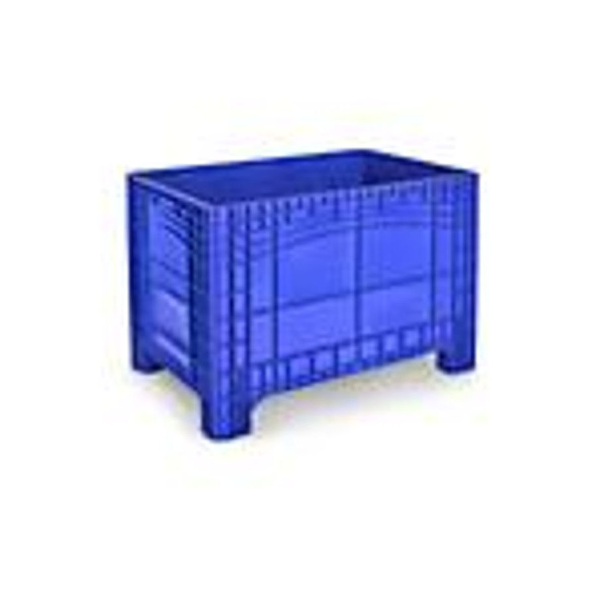Noah Boxes Transport- und Stapelbehälter aus lebensmittelechtem Polyethylen, ohne Deckel, blau, Volumen 535 l, Traglast bis 300 kg, B/T/H: 120 x 80 x 80 cm - Bild 4