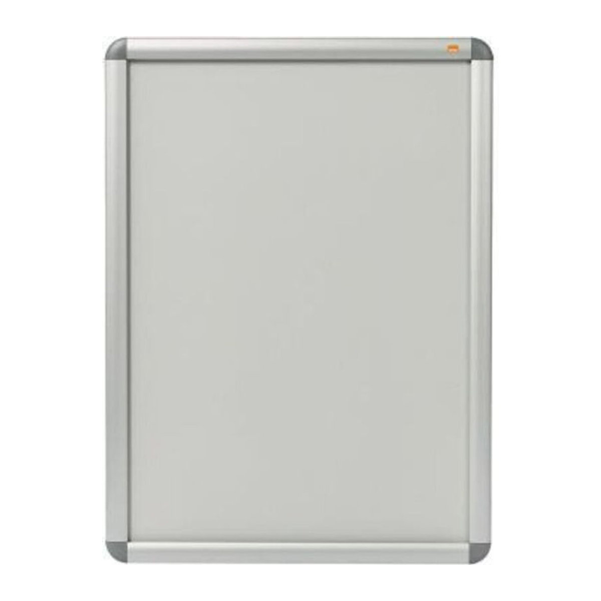 NOBO Plakatrahmen Silber aus Aluminium mit aufklappbarer Front und entspiegeltem Glas, B/H/T: 50 x 70 x 1,7 cm - Bild 2