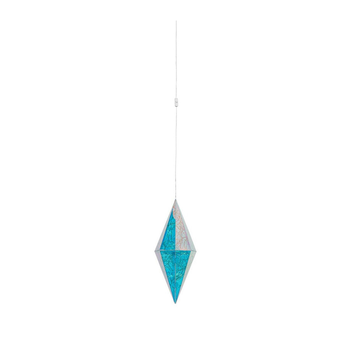 NOLO Dekoleuchte LED aus Kunststoff in Transparent Blau, Höhe: 30 cm, Durchmesser: 12 cm - Bild 1
