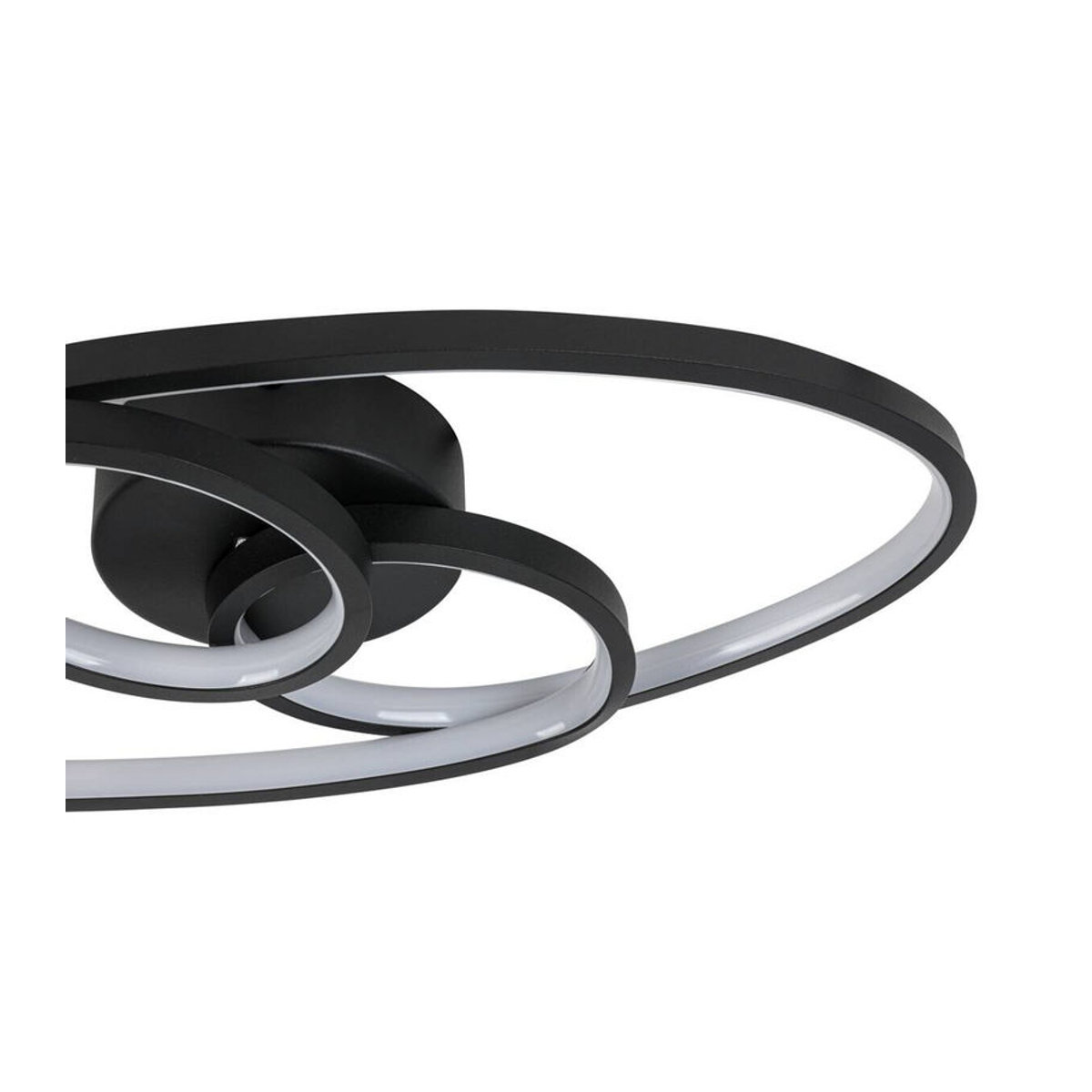 Nolo LED-Deckenleuchte Modern Schwarz Metall B/H/L: 21 x 8 x 45 cm - Bild 5