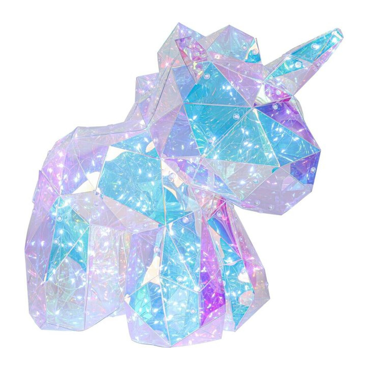 Nolo LED-Dekoleuchte Einhorn aus transparentem Kunststoff in Bunt - Bild 1