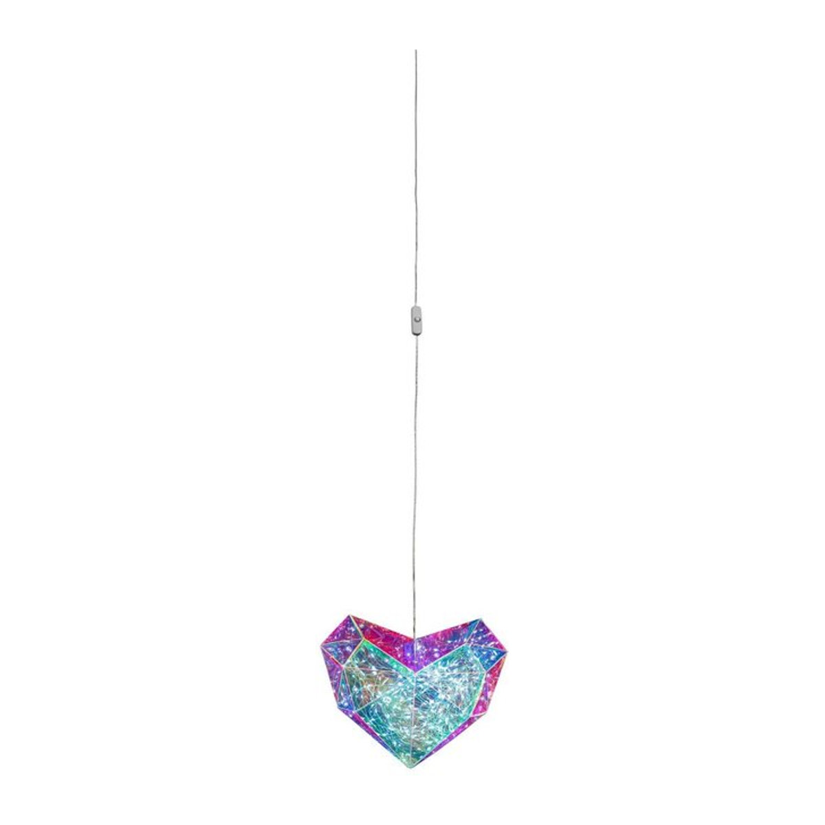 Nolo LED Dekoleuchte Herz transparent aus Kunststoff mit warmweißem Licht B/H/L: 20 x 6,5 x 23 cm - Bild 1