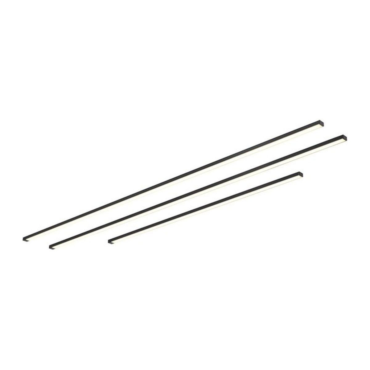 Nolo LED-Leuchtenset für Akustik-Paneele C16543PN in Schwarz, 3000K, Länge: 75 cm - Bild 1