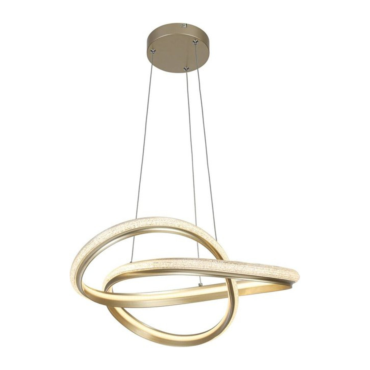 Nolo LED-Pendelleuchte Clara in Beige, Modern, Warmweiß, B/H/T: 50 x 120 x 50 cm - Bild 1