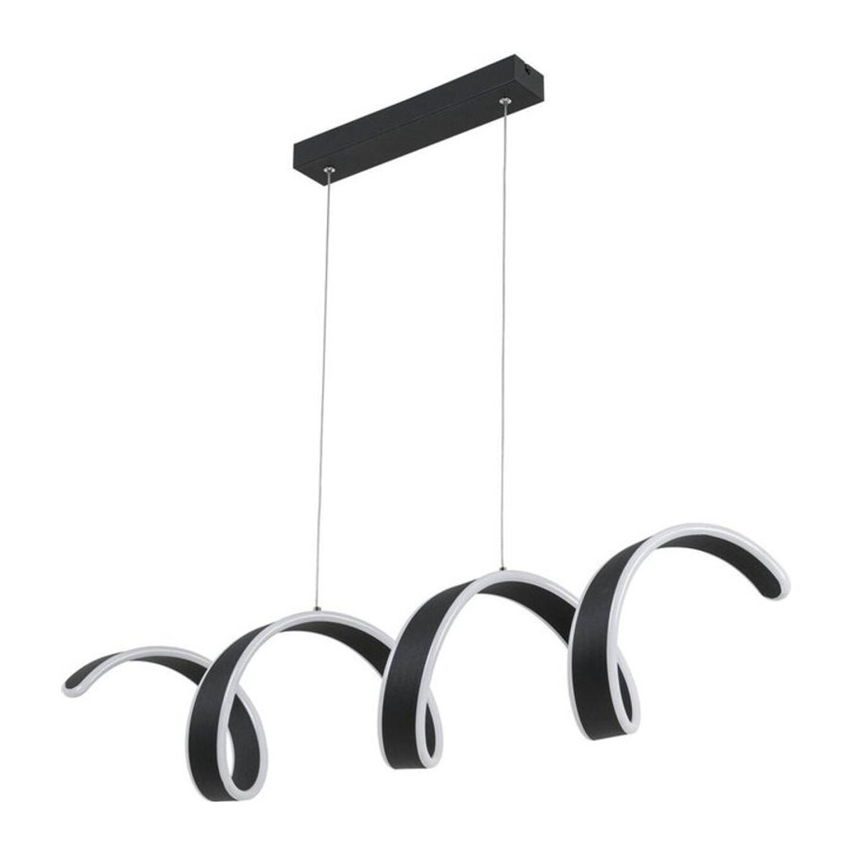 Nolo LED-Pendelleuchte Gabriella Modern Schwarz Metall Kunststoff B/H/L: 18 x 120 x 92 cm - Bild 1