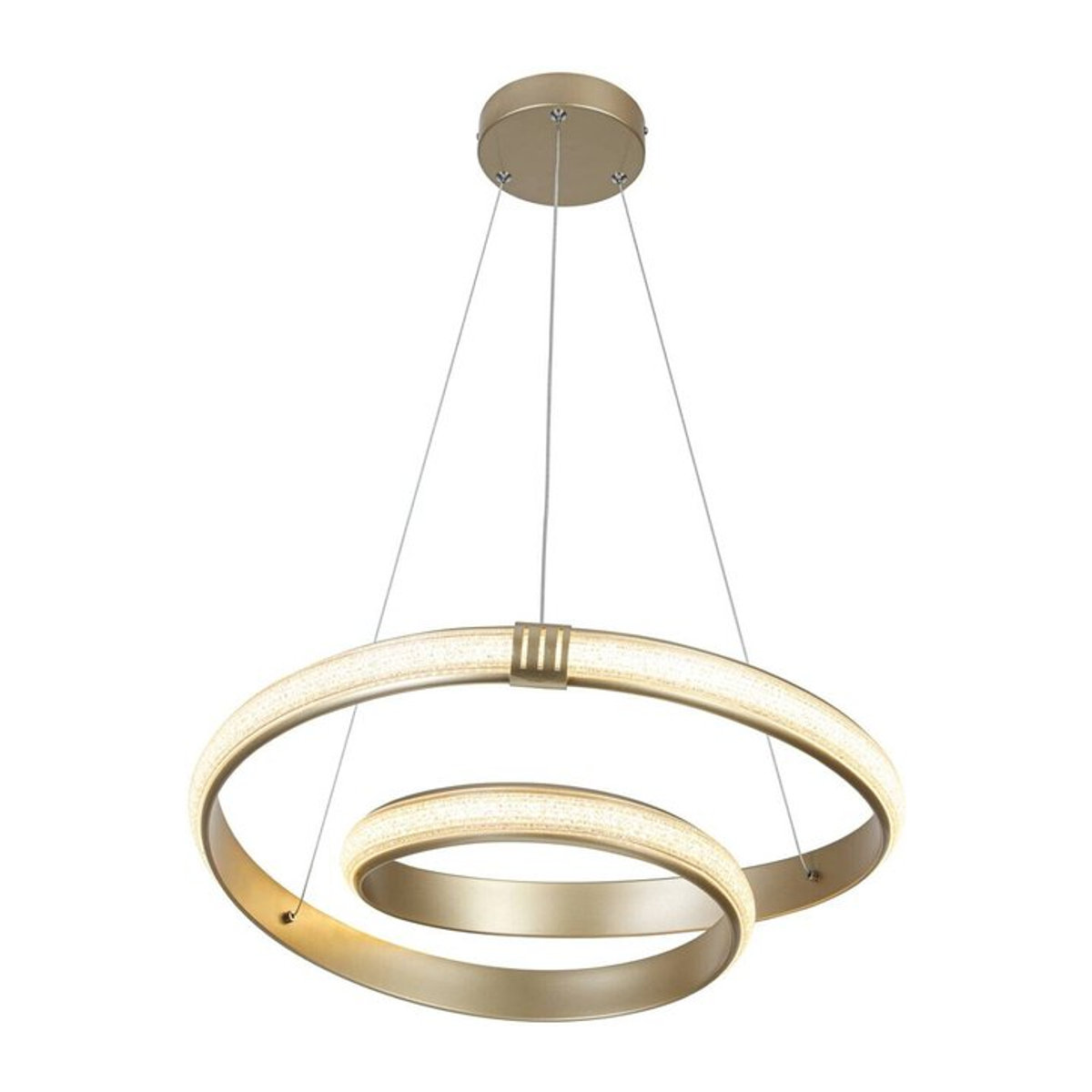 Nolo LED-Pendelleuchte Shine in Beige, modern mit warmweißem Licht - Bild 1
