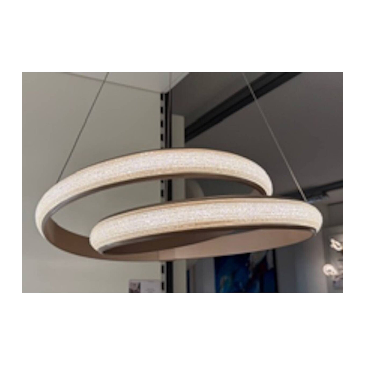 Nolo LED-Pendelleuchte Shine in Beige, modern mit warmweißem Licht - Bild 4