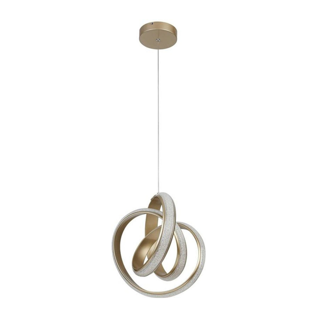 Nolo LED-Pendelleuchte Shine Modern Champagner B/H/T: 35 x 120 x 35 cm - Bild 1