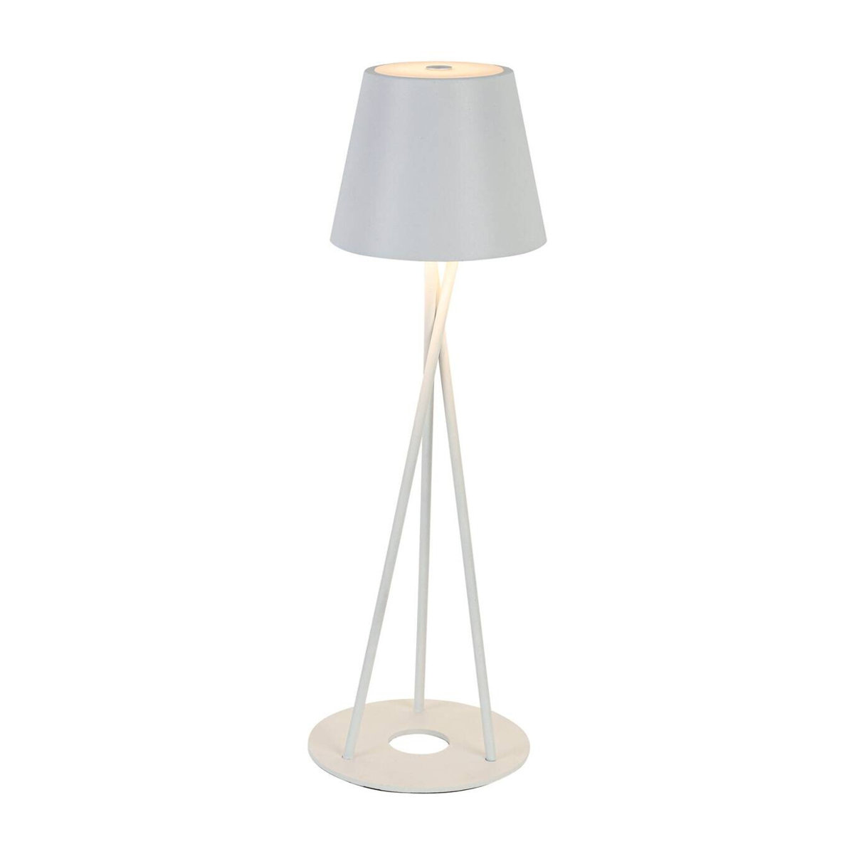 NOLO LED Tischlampe Modern in Weiß mit warmweißem Licht, Höhe: 36 cm, Durchmesser: 11 cm - Bild 1