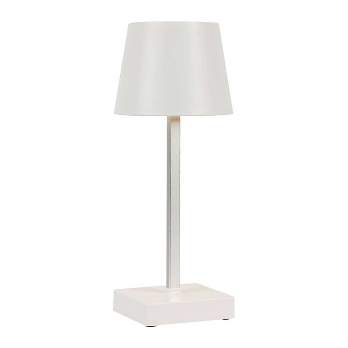 Nolo LED-Tischleuchte Benny in Weiß aus Kunststoff und Metall, Warmweiß, B/H/T: 11 x 26 x 11 cm - Bild 1