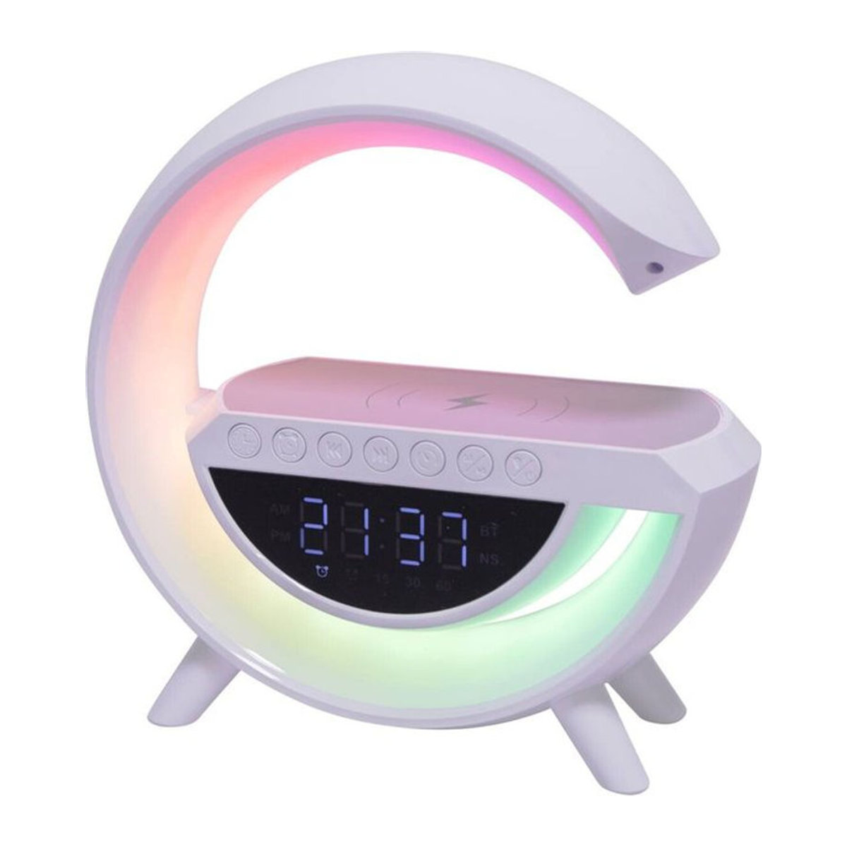Nolo LED Tischleuchte Coby in Weiß aus Kunststoff, Modern, B/H/L: 8 x 24 x 23 cm - Bild 1