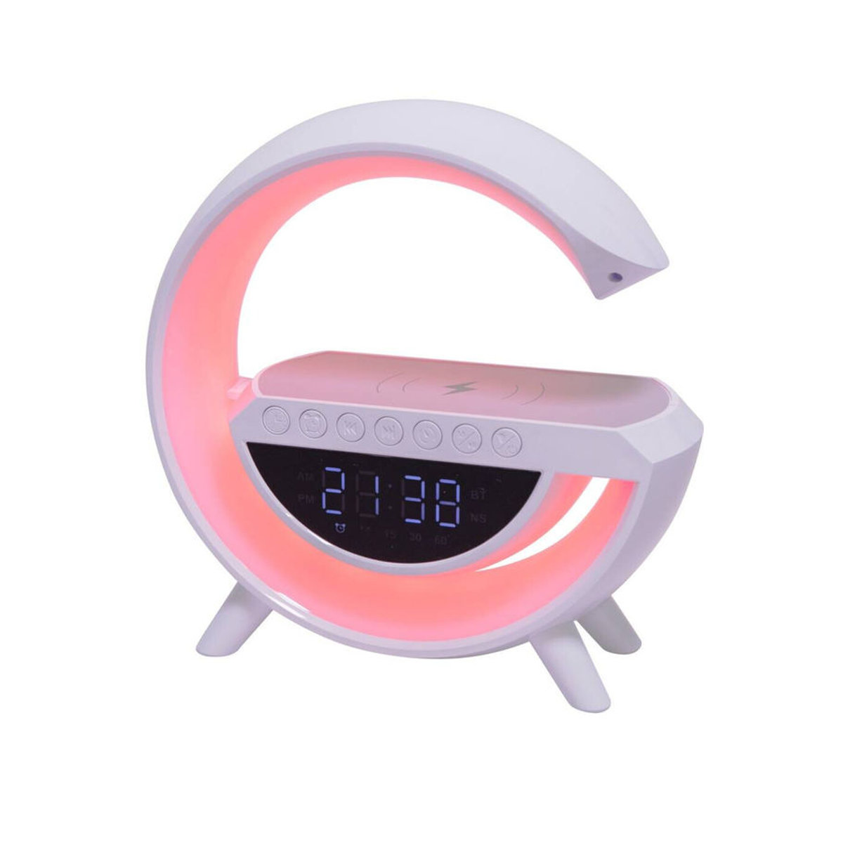 Nolo LED Tischleuchte Coby in Weiß aus Kunststoff, Modern, B/H/L: 8 x 24 x 23 cm - Bild 2