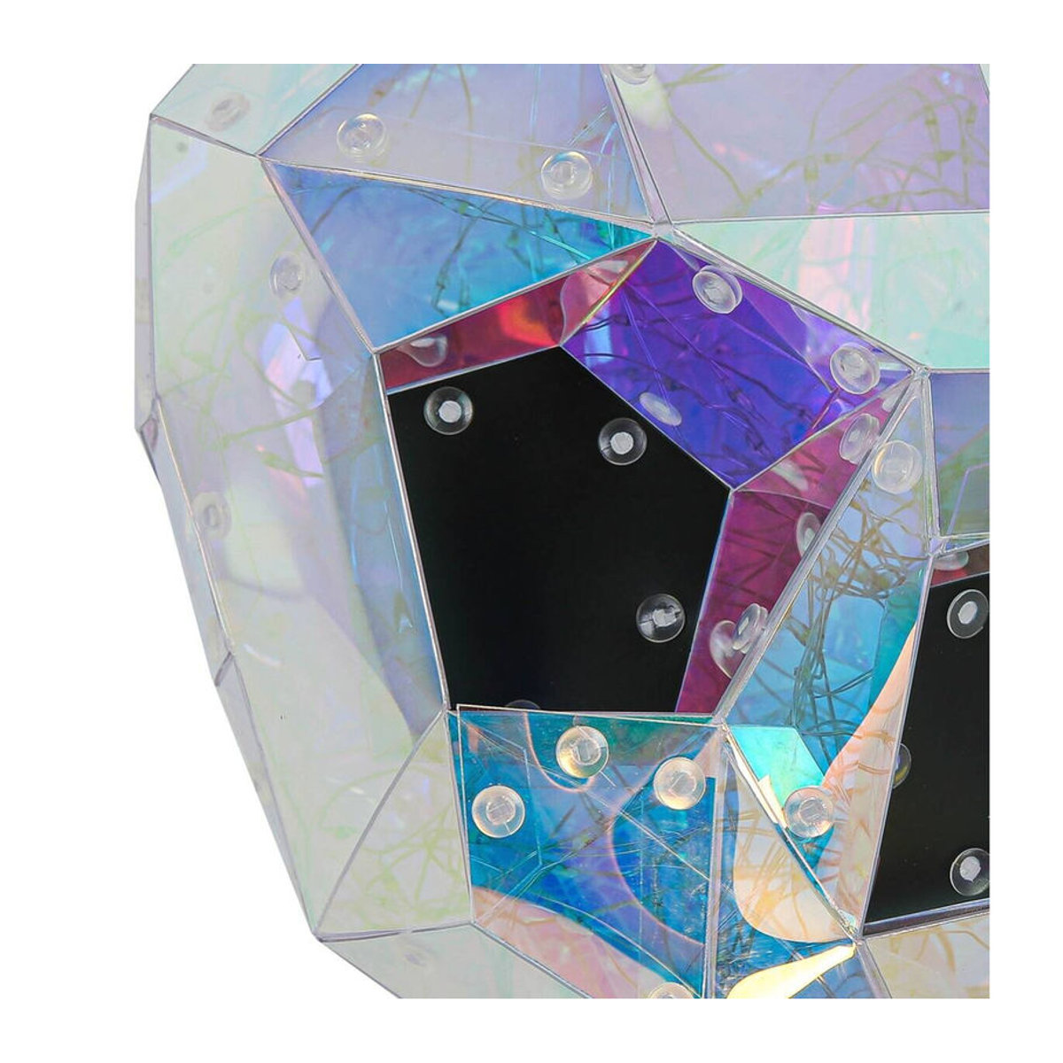 Nolo LED Tischleuchte Totenkopf transparent bunt B/H/L: 17 x 17 x 23 cm - Bild 1