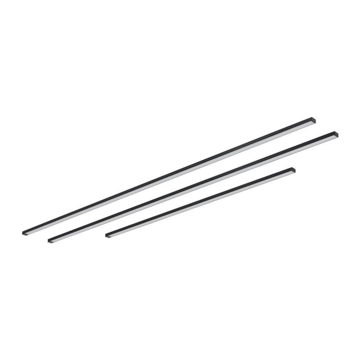 Nolo Minimalistische LED-Leuchten für Akustikpaneele in Schwarz - Bild 1
