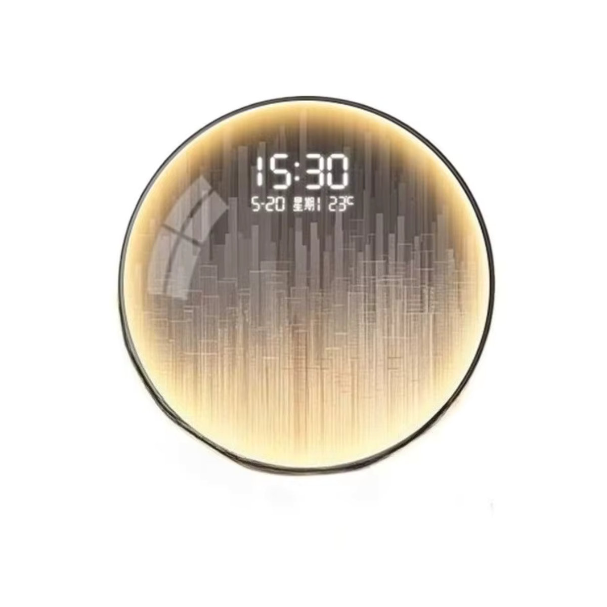 Nordic Digitale Wanduhr Minimalistisch und Geräuschlos mit Licht für dein Wohnzimmer - Bild 3