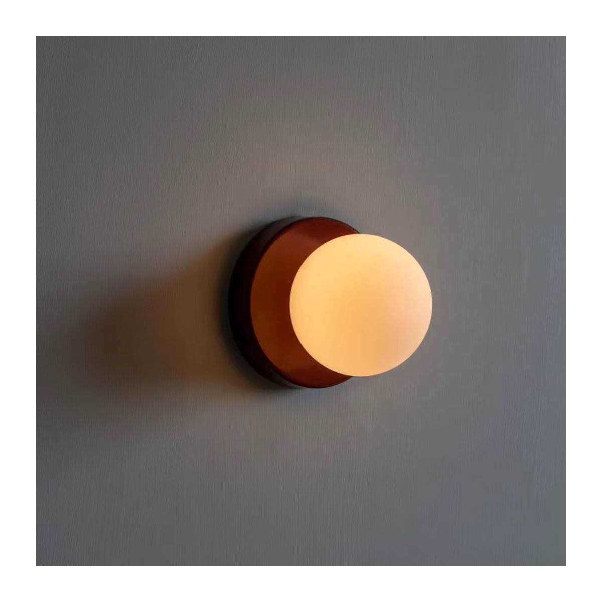Nordic LED Glas Wandlampe von CETANT in Weiß mit G9 Basis als minimalistische Orb Wandleuchte für Schlafzimmer, Flur und Eingangsbereich - Bild 3