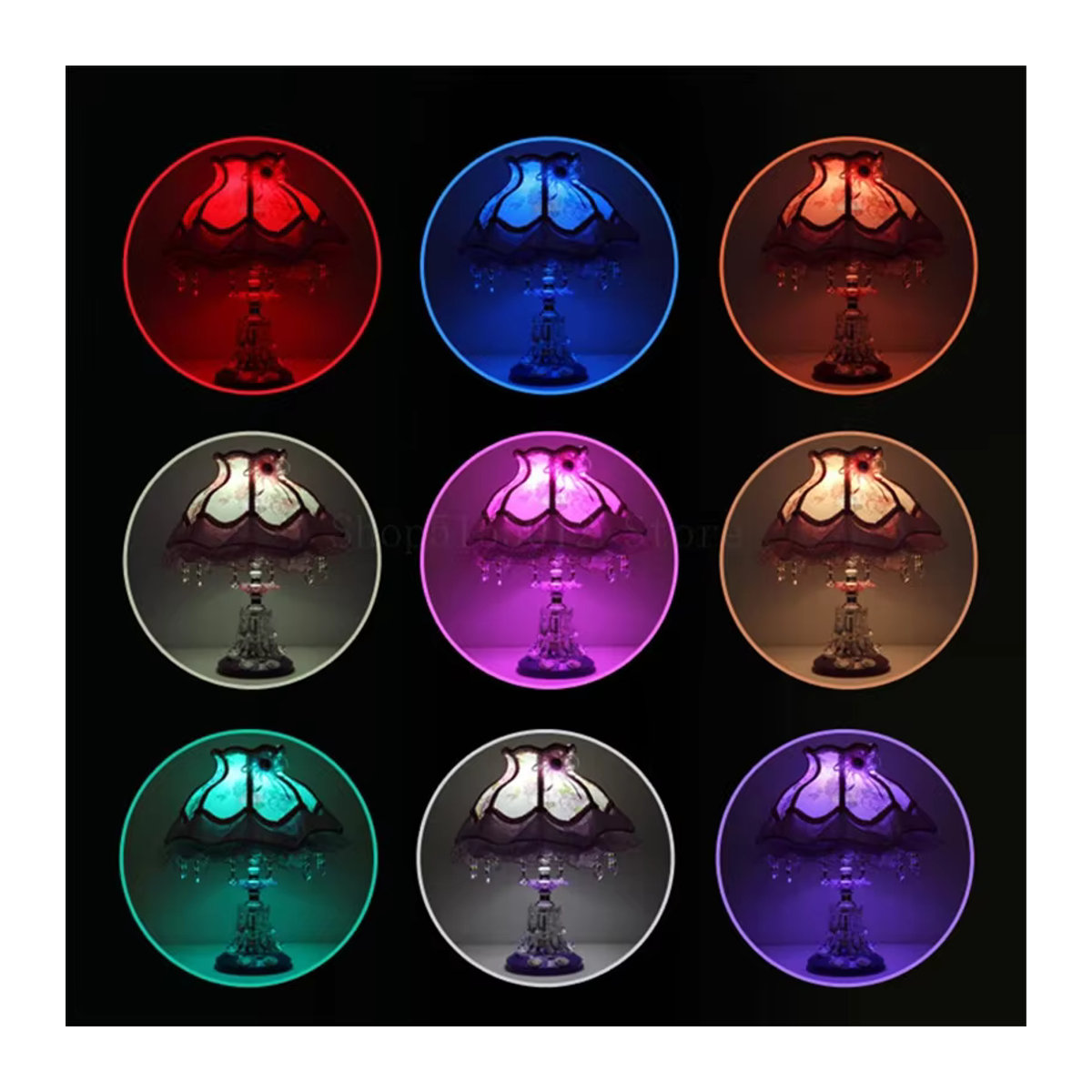 Nordic Retro Tischlampe Lava Ball in Rosa und Rot für das Kinderzimmer - Bild 3