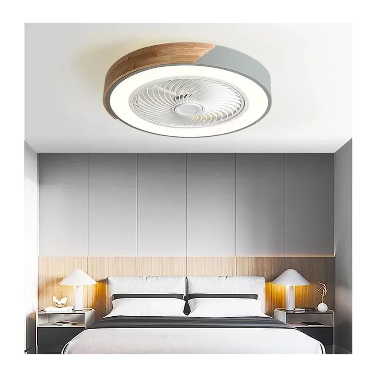 Nordic Smart Deckenventilator mit integriertem LED-Licht, 36W, 52 cm Durchmesser - Bild 1