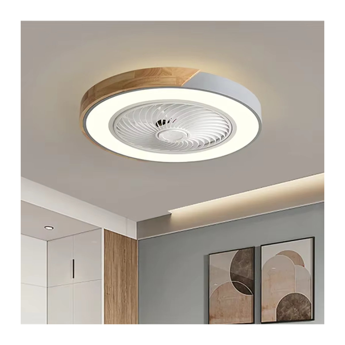 Nordic Smart Deckenventilator mit integriertem LED-Licht, 36W, 52 cm Durchmesser - Bild 2